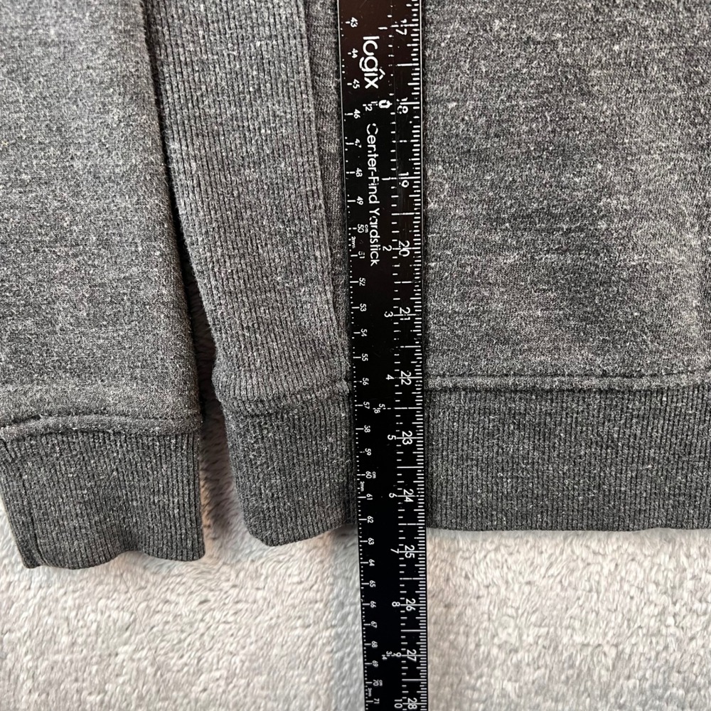 Carhartt Womens Relaxed Fit Logo Sleeve Sweatshirt Charcoal Gray XS 0/2 Raglan - Picture 5 of 7